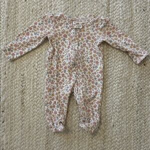 Carter’s floral 2-way zip onesie footie, 3M